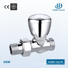 Chrome Plated Femal& Male Thread Brass Radiator Valve